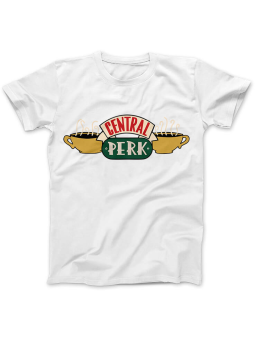 Koszulka Koszulka Damska Central Perk Biała - Śmieszne T-Shirty z Nadrukami ?