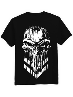 Koszulka Koszulka Męska Punisher Military Czarna - Śmieszne T-Shirty z Nadrukami ?