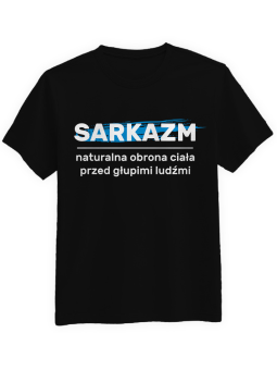 Koszulka Koszulka Męska Sarkazm Czarna - Śmieszne T-Shirty z Nadrukami ?