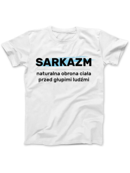 Koszulka Koszulka Damska Sarkazm Biała - Śmieszne T-Shirty z Nadrukami ?