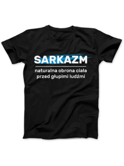 Koszulka Koszulka Damska Sarkazm Czarna - Śmieszne T-Shirty z Nadrukami ?