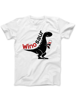 Koszulka Koszulka Damska Winosaur Biała - Śmieszne T-Shirty z Nadrukami ?