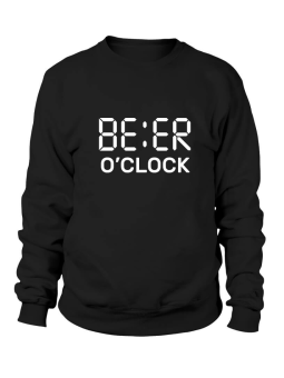 Bluza Męska Beer Time Czarna - Śmieszne T-Shirty z Nadrukami ?