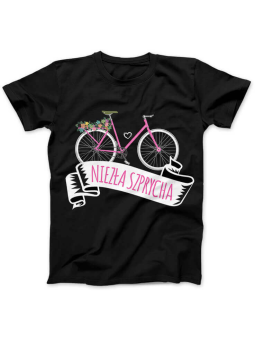 Koszulka Koszulka Damska Niezła Szprycha Czarna - Śmieszne T-Shirty z Nadrukami ?