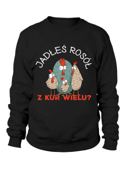 Bluza Męska Jadłeś Rosół z Kur wielu - Śmieszne T-Shirty z Nadrukami ?