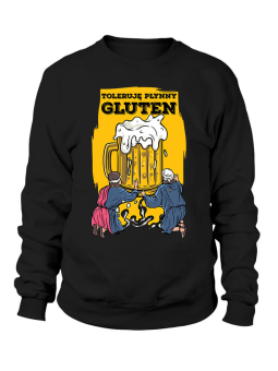 Bluza Damska Toleruję Płynny Gluten - Śmieszne T-Shirty z Nadrukami ?