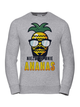 Bluza Męska Niezły ze mnie Ananas - Śmieszne T-Shirty z Nadrukami ?