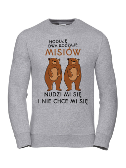 Bluza Damska Dwa rodzaje misiów - Śmieszne T-Shirty z Nadrukami ?
