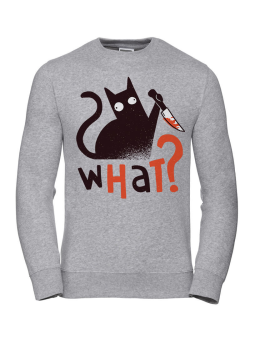 Bluza Damska Kot What - Śmieszne T-Shirty z Nadrukami ?