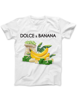 Koszulka Koszulka Damska Dolce & Banana Biała - Śmieszne T-Shirty z Nadrukami ?
