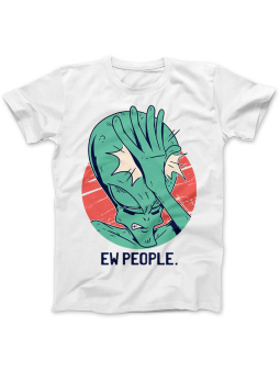 Koszulka Koszulka Damska Ew People Biała - Śmieszne T-Shirty z Nadrukami ?