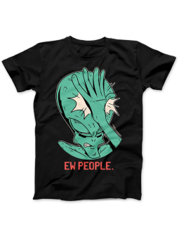 Koszulka Koszulka Damska Ew People Czarna - Śmieszne T-Shirty z Nadrukami ?