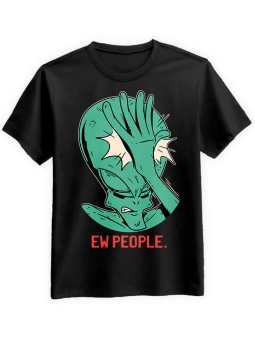 Koszulka Koszulka Męska Ew People Czarna - Śmieszne T-Shirty z Nadrukami ?