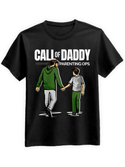 Koszulka Koszulka Męska Call of Daddy Czarna - Śmieszne T-Shirty z Nadrukami ?