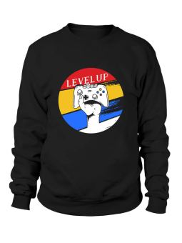 Bluza Męska Level Up - Śmieszne T-Shirty z Nadrukami ?