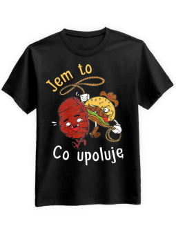 Koszulka Koszulka Męska Jem to co upoluję Czarna - Śmieszne T-Shirty z Nadrukami ?