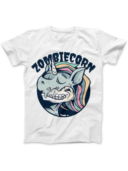 Koszulka Koszulka Damska ZOMBIECORN Biała - Śmieszne T-Shirty z Nadrukami ?