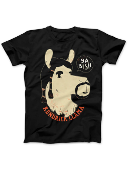 Koszulka Koszulka Damska Kendrick Llama Czarna - Śmieszne T-Shirty z Nadrukami ?