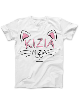 Koszulka Koszulka Damska Kizia Mizia Biała - Śmieszne T-Shirty z Nadrukami ?