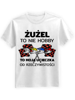 Koszulka Koszulka Męska Żużel to nie hobby Biała - Śmieszne T-Shirty z Nadrukami ?