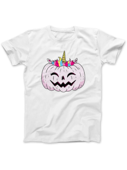 Koszulka Koszulka Damska Dynia Jednorożec Biała - Śmieszne T-Shirty z Nadrukami ?