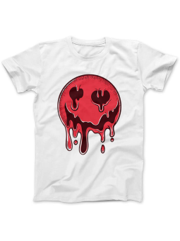 Koszulka Koszulka Damska Krwista Emotka Biała - Śmieszne T-Shirty z Nadrukami ?