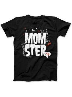 Koszulka Koszulka Damska MomSter Czarna - Śmieszne T-Shirty z Nadrukami ?