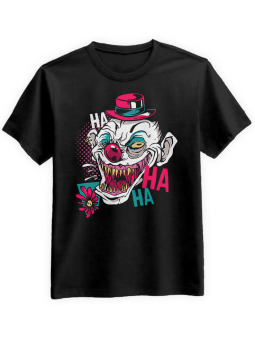 Koszulka Koszulka Męska Straszny Clown Czarna - Śmieszne T-Shirty z Nadrukami ?