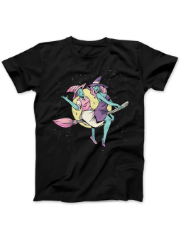 Koszulka Koszulka Damska Wiedźmy Przyjaciółki Czarna - Śmieszne T-Shirty z Nadrukami ?