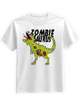Koszulka Koszulka Męska Zombiesaurus Biała - Śmieszne T-Shirty z Nadrukami ?