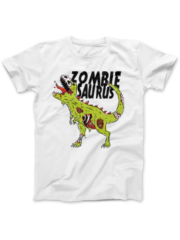 Koszulka Koszulka Damska Zombiesaurus Biała - Śmieszne T-Shirty z Nadrukami ?