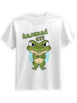 Koszulka Koszulka Męska Żajebać Ci Biała - Śmieszne T-Shirty z Nadrukami ?