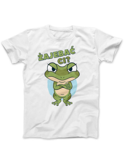 Koszulka Koszulka Damska Żajebać Ci Biała - Śmieszne T-Shirty z Nadrukami ?