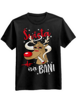 Koszulka Koszulka Męska Święta na bani Czarna - Śmieszne T-Shirty z Nadrukami ?