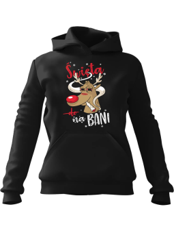 Bluza Męska z kapturem Święta na bani Czarna - Śmieszne gadżety z Nadrukami ?