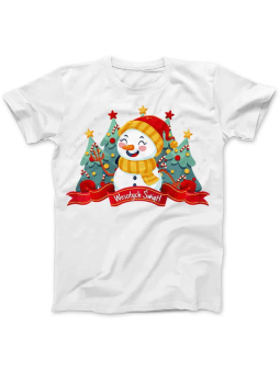 Koszulka Koszulka Damska Wesołych Świąt Biała - Śmieszne T-Shirty z Nadrukami ?