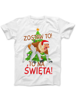 Zostaw to na Święta - Koszulka dla Mamy, Babci. T - Shirt z Nadrukiem ⋆ HiPanda.pl