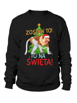 Bluza Męska Zostaw to na święta - Śmieszne T-Shirty z Nadrukami ?
