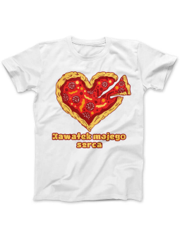 Koszulka Koszulka Damska Kawałek mojego serca Biała - Śmieszne T-Shirty z Nadrukami ?