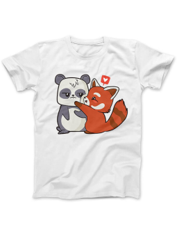 Koszulka Koszulka Damska Kocham Pandę Biała - Śmieszne T-Shirty z Nadrukami ?