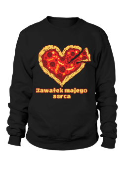 Bluza Męska Kawałek mojego serca - Śmieszne T-Shirty z Nadrukami ?