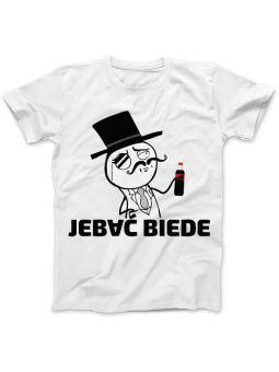 Koszulka Koszulka Damska Jeb*ć Cola Biede Biała - Śmieszne T-Shirty z Nadrukami ?