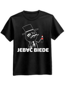 Koszulka Koszulka Męska Jeb*ć Cola Biede Czarna - Śmieszne T-Shirty z Nadrukami ?