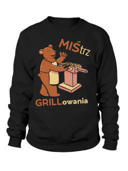 Bluza Męska MIŚtrz Grillowania - Śmieszne T-Shirty z Nadrukami ?