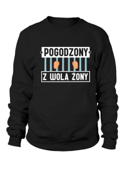 Bluza Męska Pogodzony z wolą żony - Śmieszne T-Shirty z Nadrukami ?