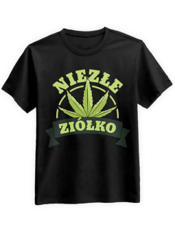 Koszulka Koszulka Męska Niezłe Ziółko Czarna - Śmieszne T-Shirty z Nadrukami ?