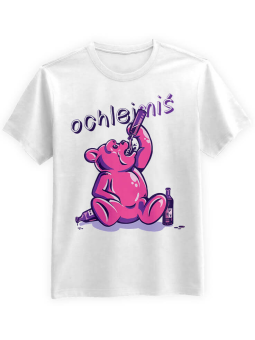 Koszulka Koszulka Męska Ochlejmiś Biała - Śmieszne T-Shirty z Nadrukami ?