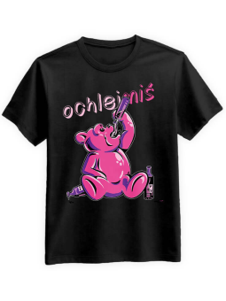 Koszulka Koszulka Męska Ochlejmiś Czarna - Śmieszne T-Shirty z Nadrukami ?