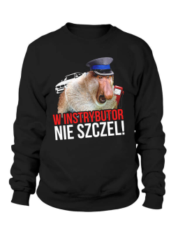 Bluza Męska W instrybutor nie szczel - Śmieszne T-Shirty z Nadrukami ?