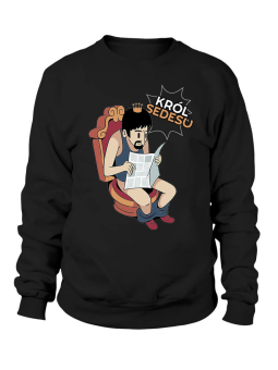 Bluza Męska Król Sedesu - Śmieszne T-Shirty z Nadrukami ?